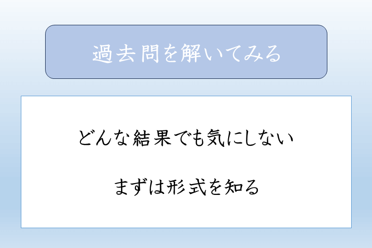 過去問を解いてみる