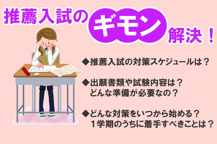 推薦対策セミナー「ゼロからわかる推薦入試」内容紹介