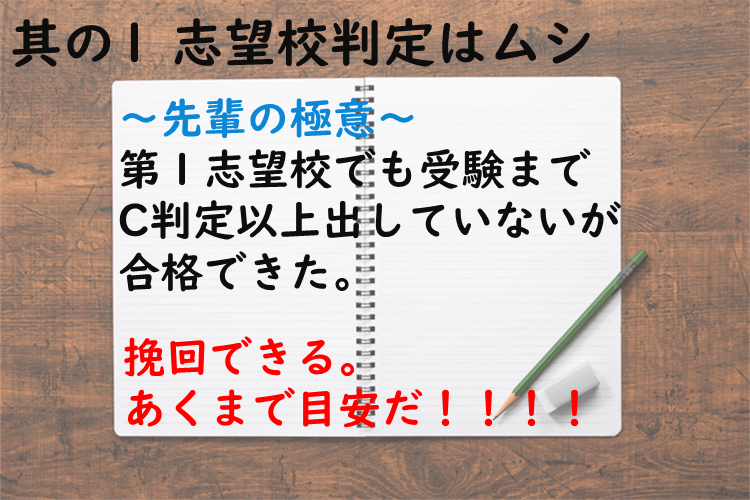 志望校判定はムシ