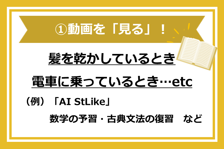 ①動画を「見る」！