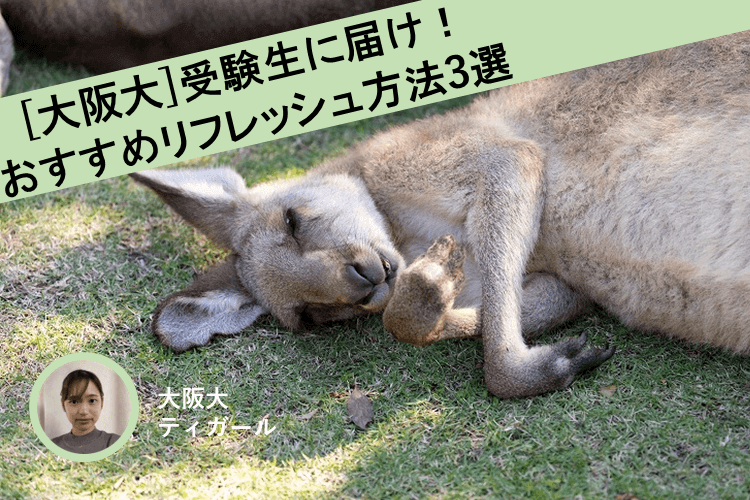 【大阪大】受験生におすすめのリフレッシュ方法3選