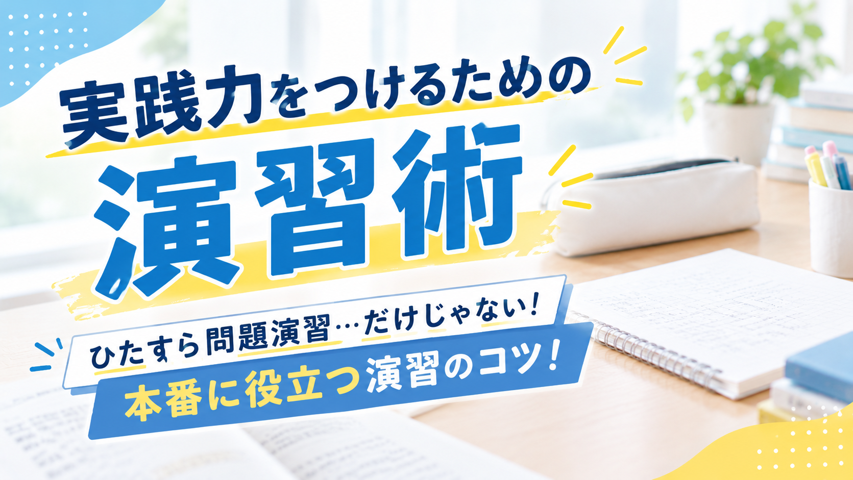 実践力をつけるための演習術