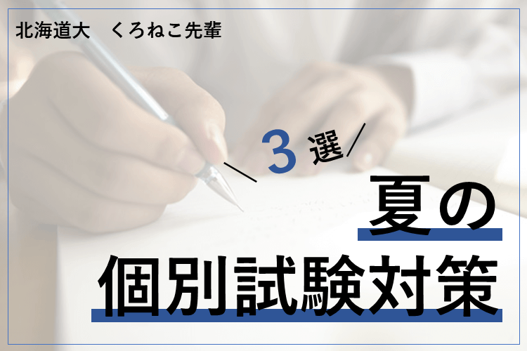 夏の個別試験対策