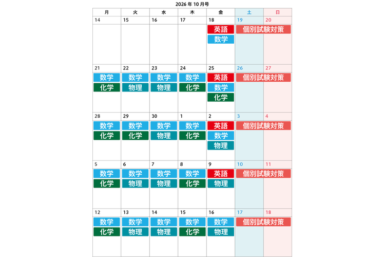 image3-【高３・私立大志望者向け】10月号のおすすめ学習カレンダー.png